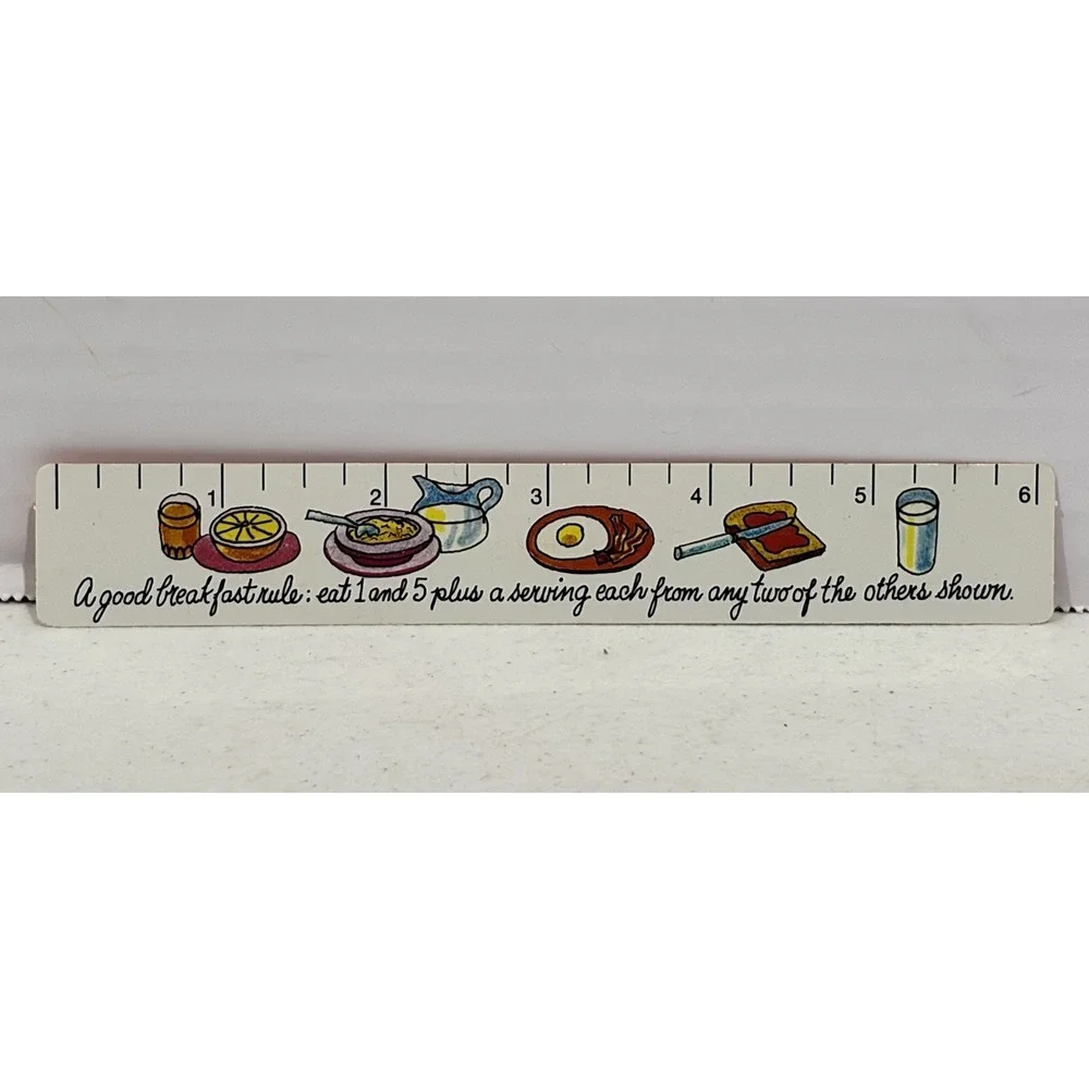Vintage 1972 Kellogg's Breakfast USA Ruler Plastic Advertising Premium Map Scale